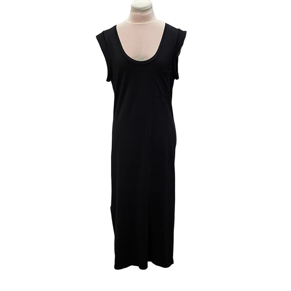 Theory Black Sleeveless Midi Tank Dress